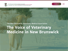 Tablet Screenshot of nbvma-amvnb.ca